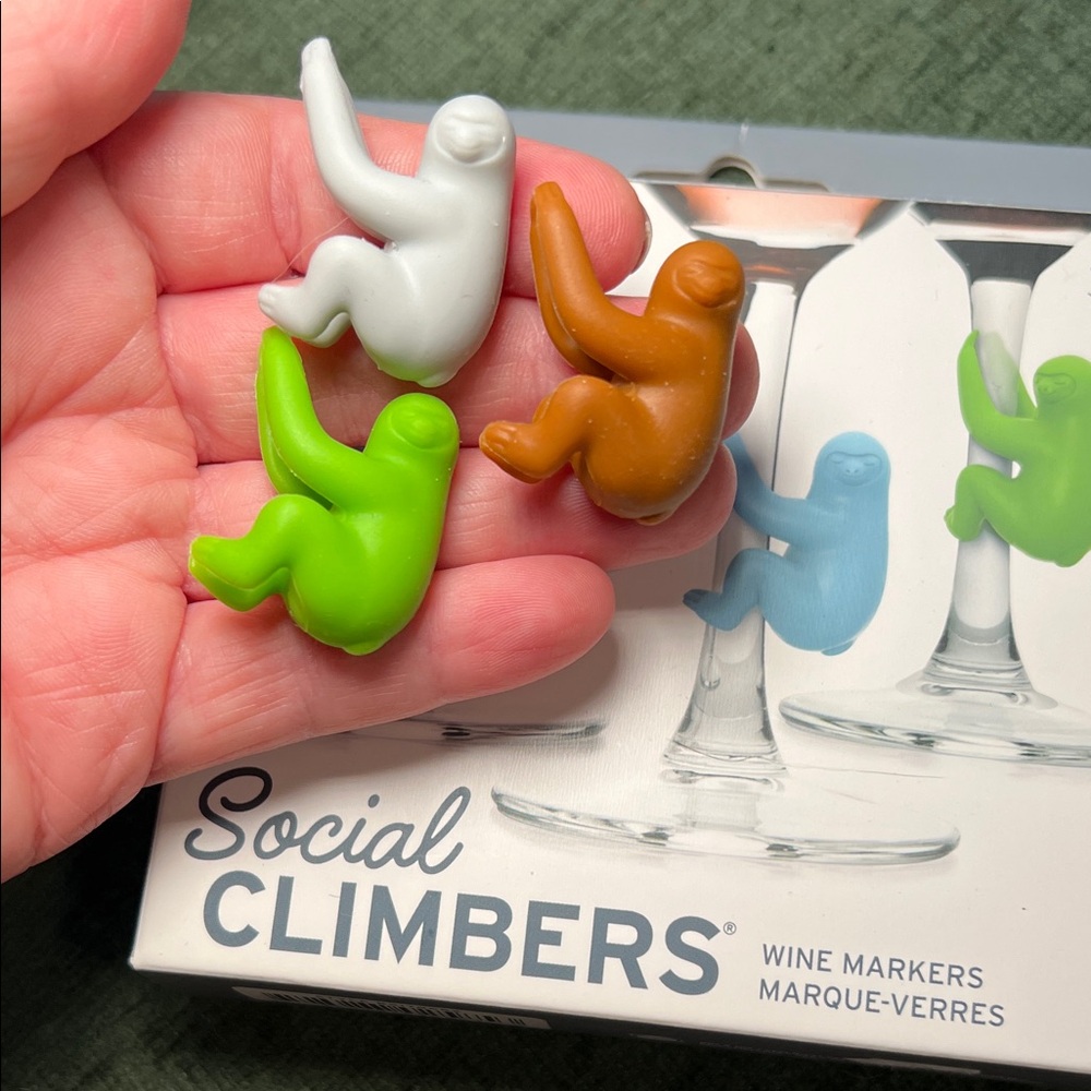 Fred Sloth Wine Markers / Wine Charms Set of 3